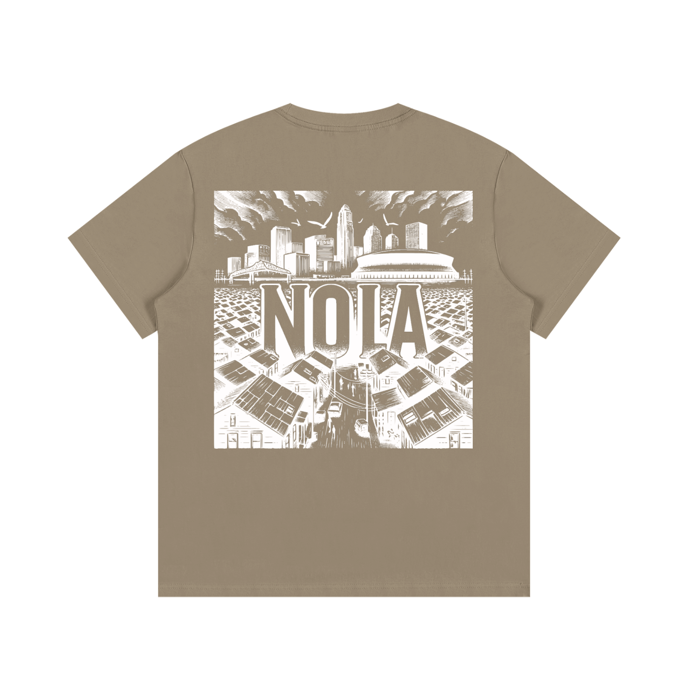 NOLA "OLD CITY" TEE WHT