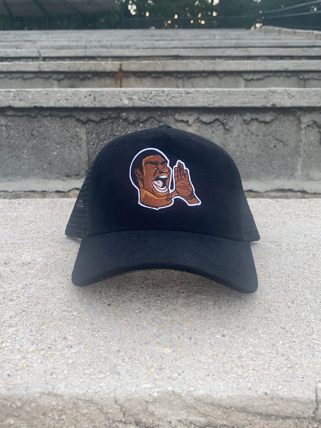 NOLA "Waaahhhh!" Suede Trucker Hats