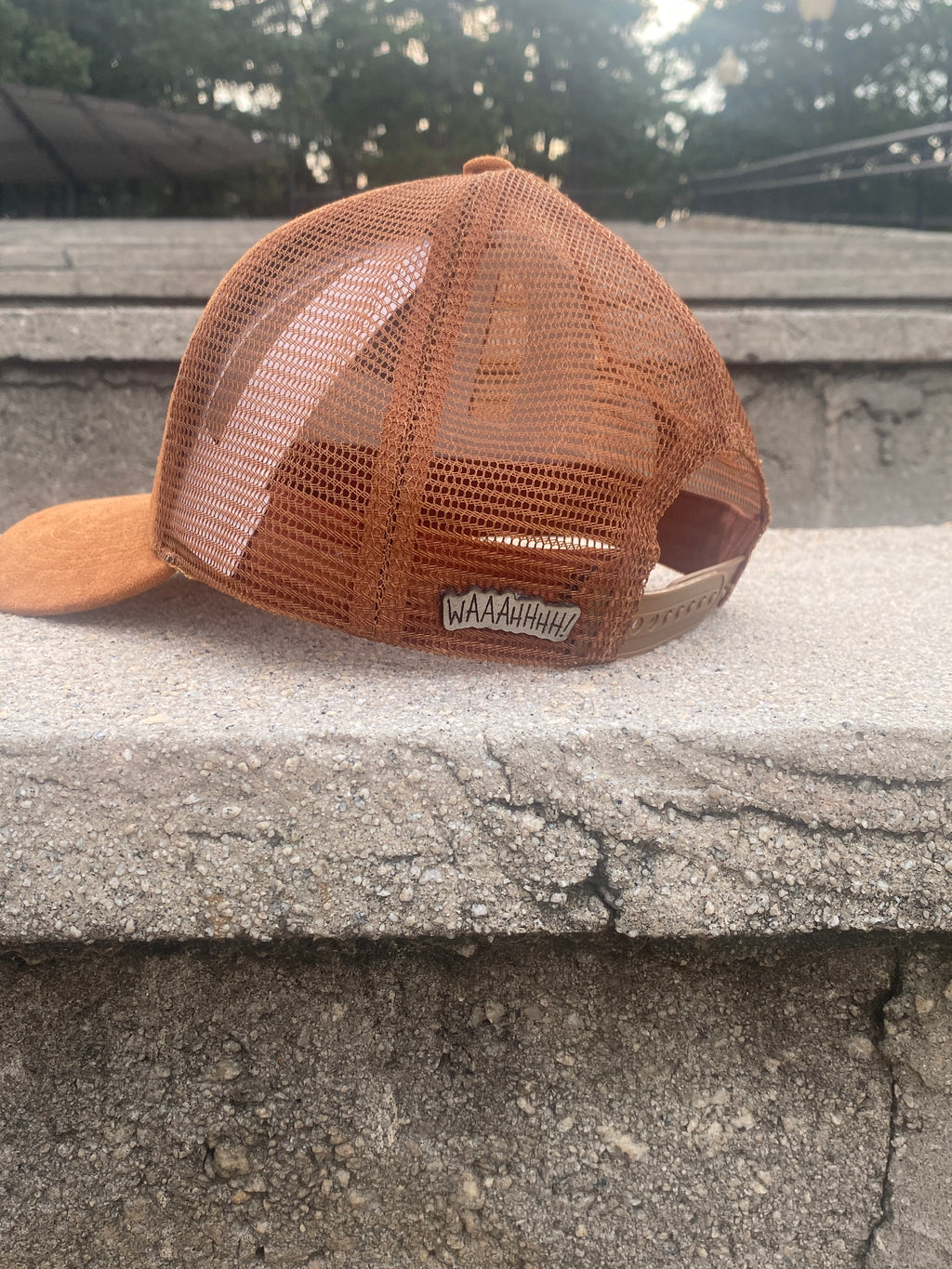 NOLA "Waaahhhh!" Suede Trucker Hats