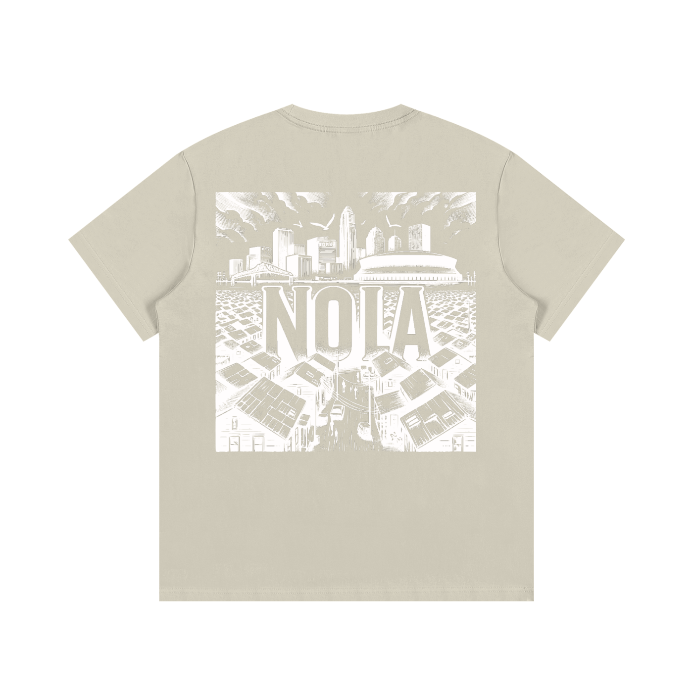 NOLA "OLD CITY" TEE WHT