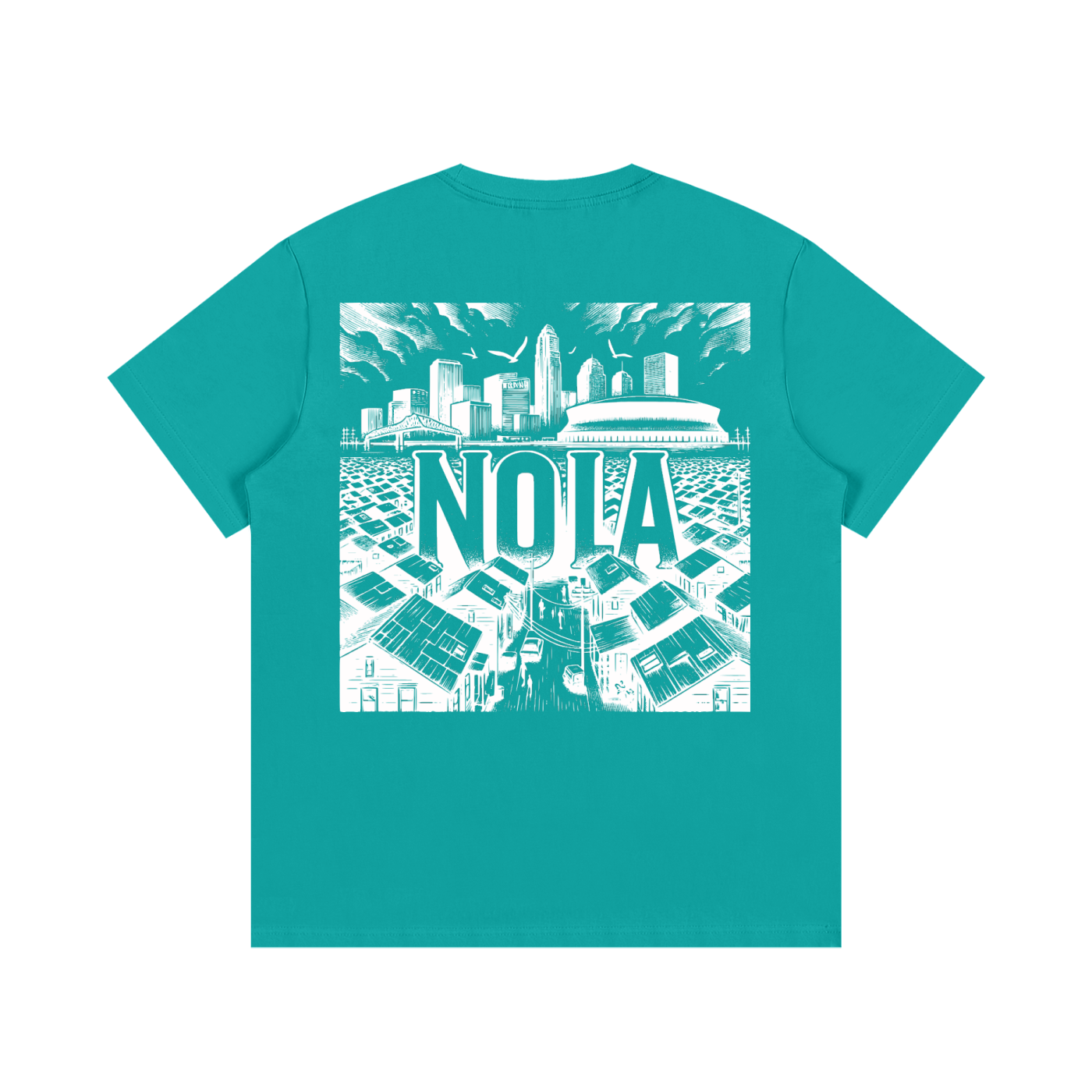 NOLA "OLD CITY" TEE WHT