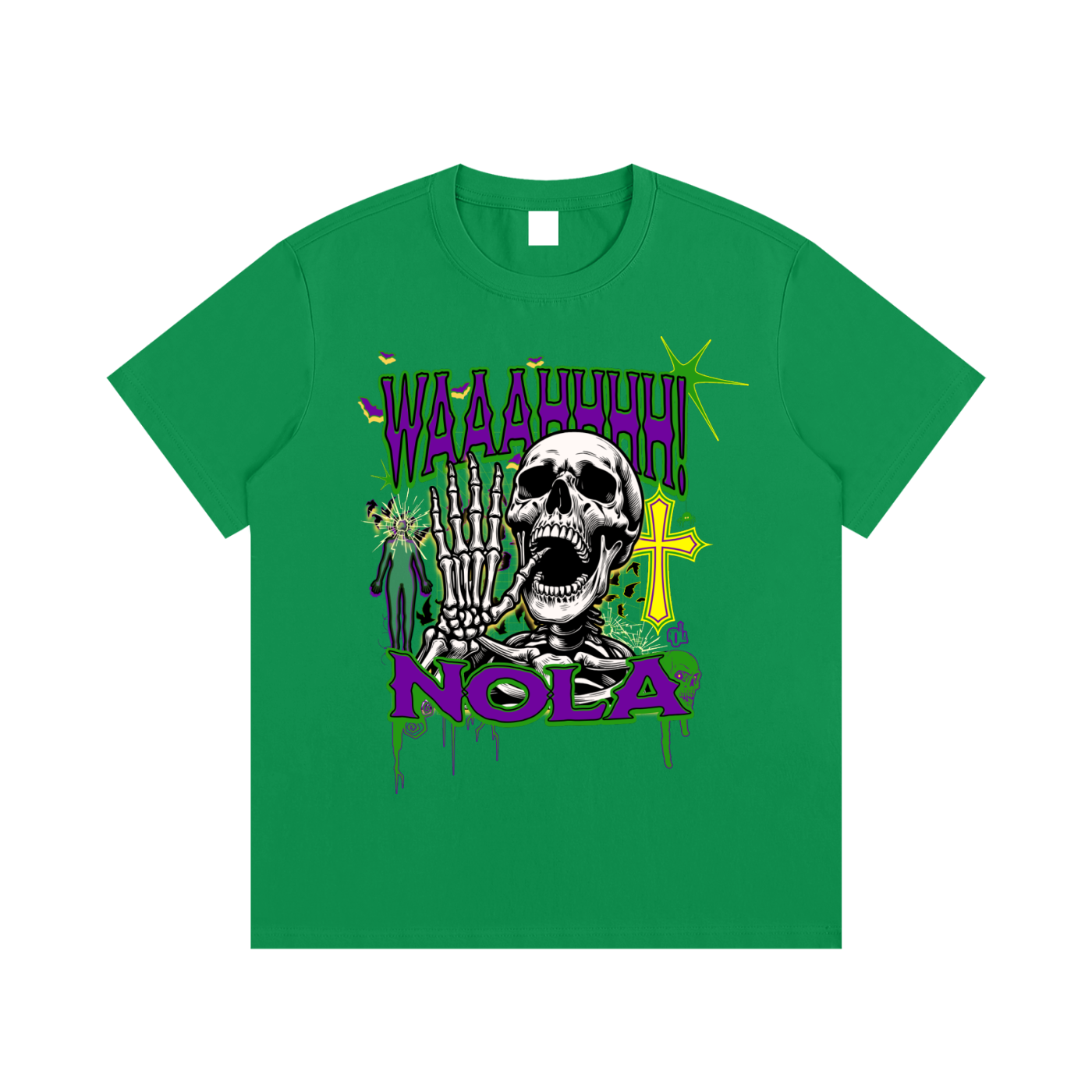 WAAAHHHH "UNDEAD" TEE MARDI GRAS